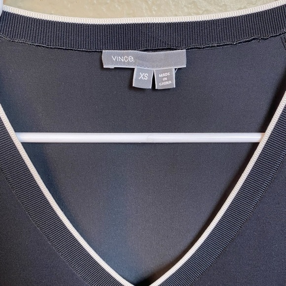 Vince Knit Silky V Neck Blouse Sweater - Picture 3 of 12